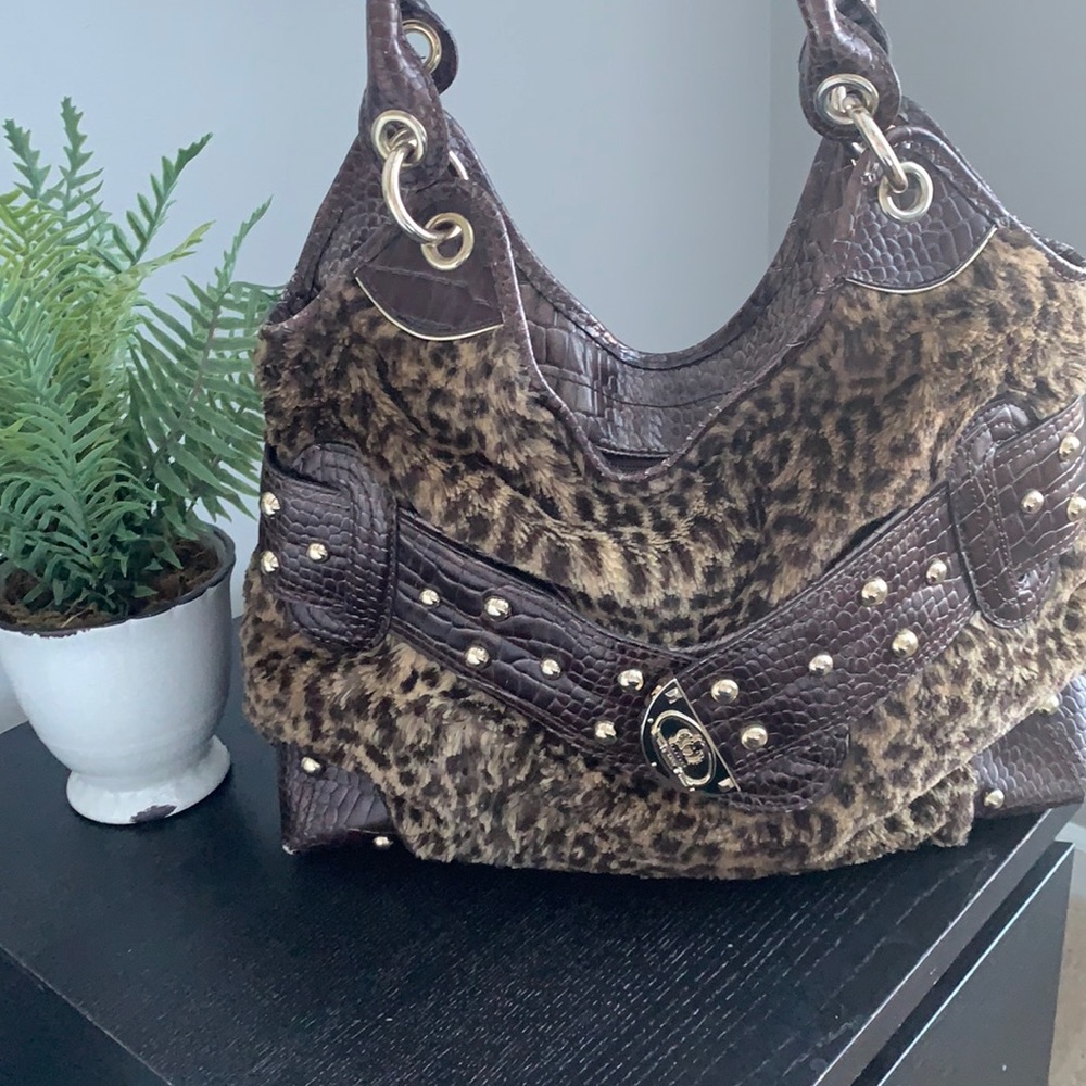 Kathy Van Zeeland Cheetah Purse